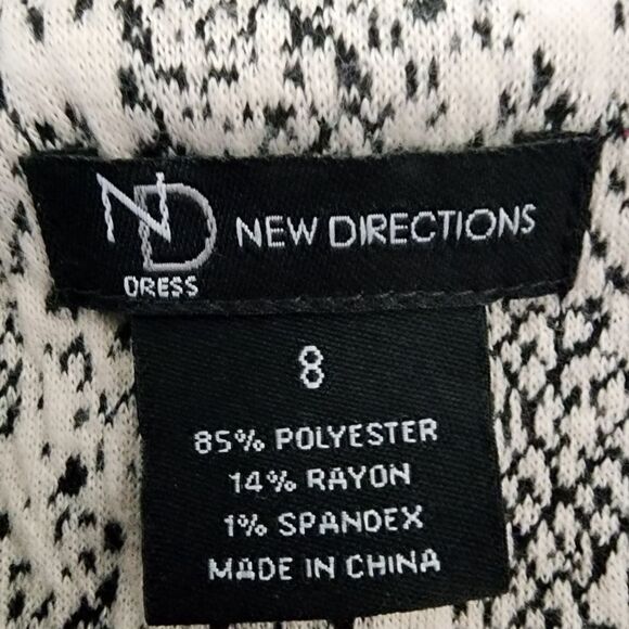 NEW DIRECTIONS SLEEVELESS SNAKE PRINT SHIFT DRESS SIZE 8 - Picture 7 of 7